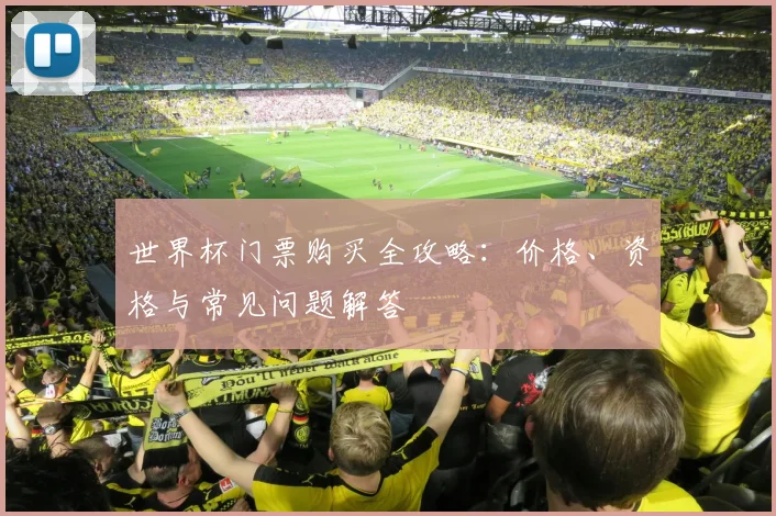 世界杯门票购买全攻略:价格、资格与常见问题解答
